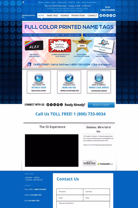 Identity-Systems-Inc Homepage 1440px