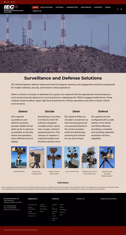Iec-Infrared-Systems Homepage 1440px