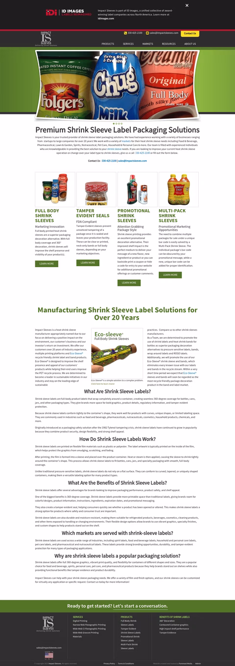 Impact-Sleeves Homepage 1440px