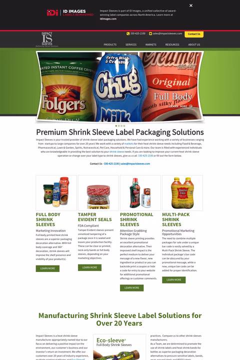 Impact-Sleeves Homepage 1440px