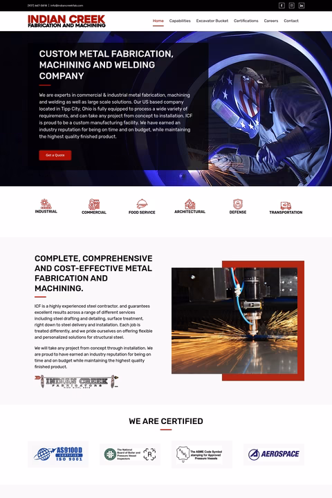 Indian-Creek-Fabricators Homepage 1440px