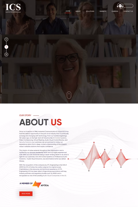 Industrial-Communication-Sound Homepage 1440px