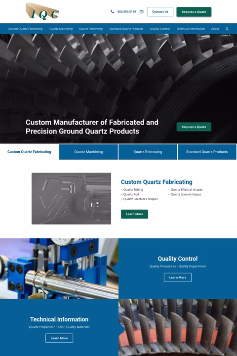 Industrial-Quartz Homepage 1440px