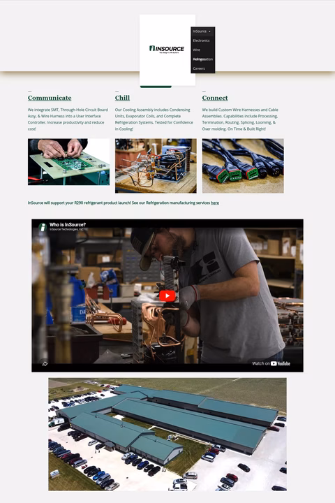Insource-Technologies Homepage 1440px