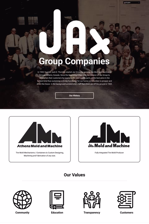Jax-Mold-Machine Homepage 1440px