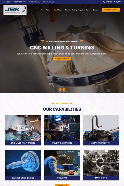 Jbk-Manufacturing Homepage 1440px
