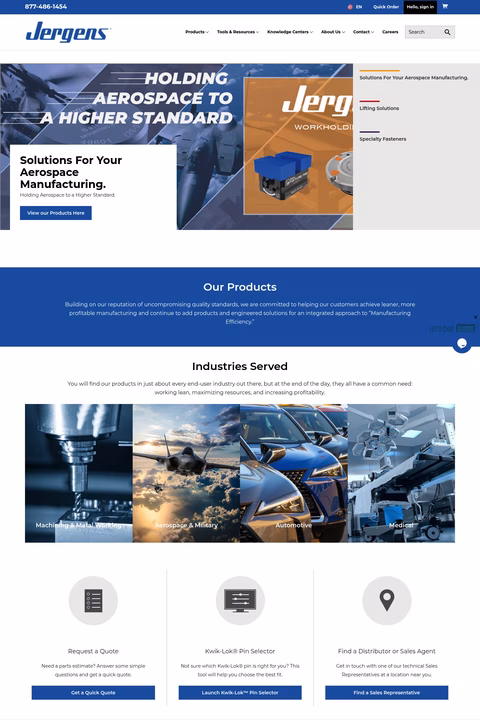 Jergens-Inc Homepage 1440px