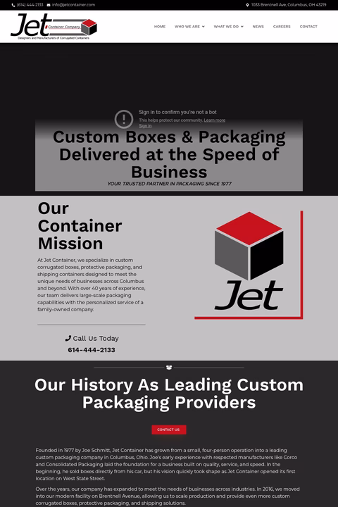 Jet-Container-Company Homepage 1440px