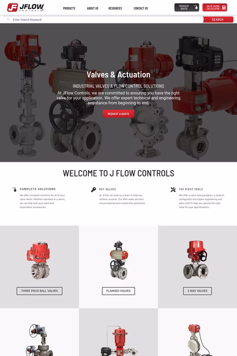 Jflow-Controls Homepage 1440px