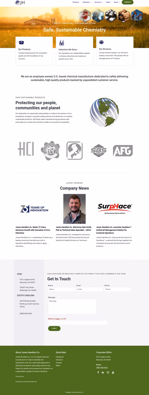 Jones-Hamilton-Company Homepage 1440px