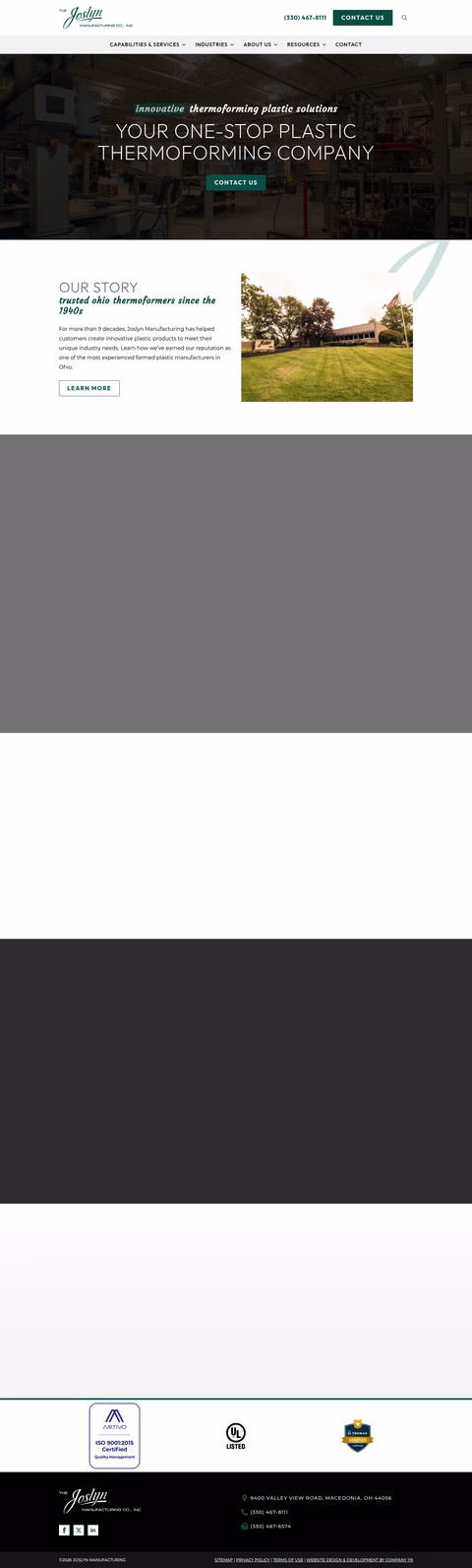 Joslyn-Manufacturing Homepage 1440px