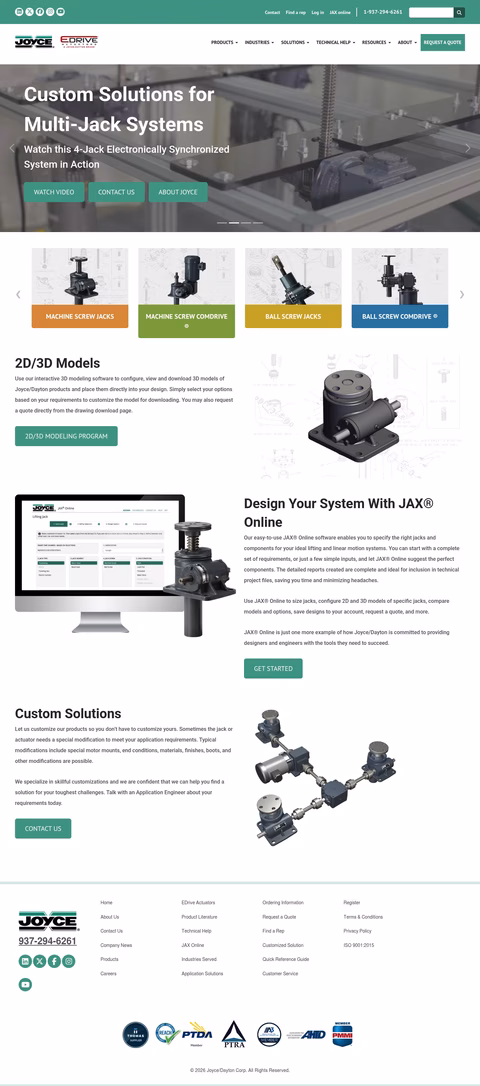 Joyce-Dayton Homepage 1440px