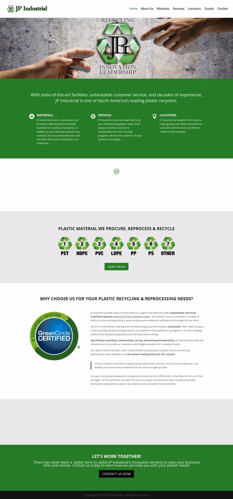 Jp-Industrial Homepage 1440px