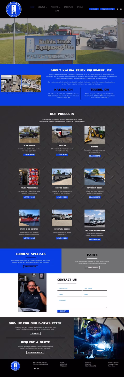 Kalida-Truck-Equipment Homepage 1440px