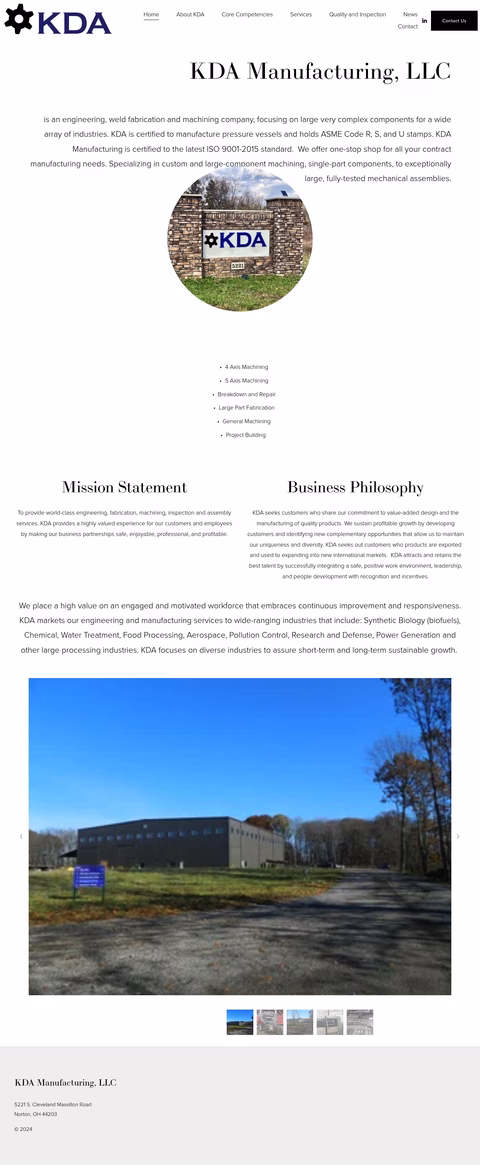 Kda-Manufacturing Homepage 1440px