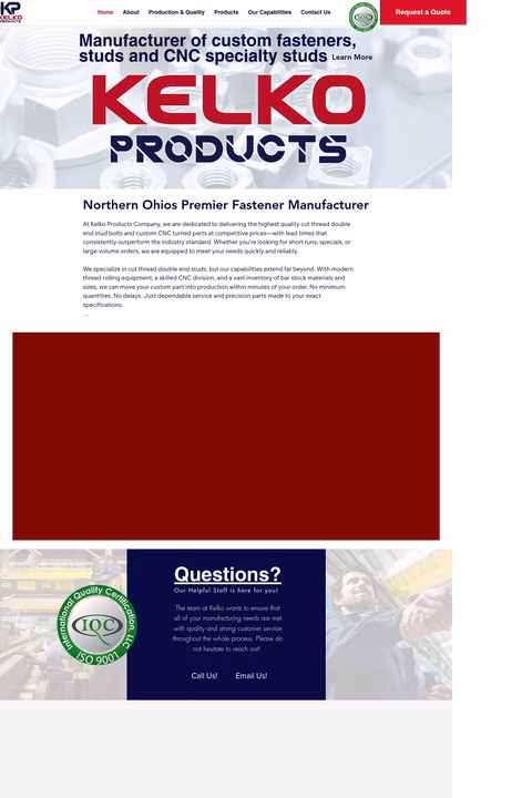 Kelko-Products-Company Homepage 1440px