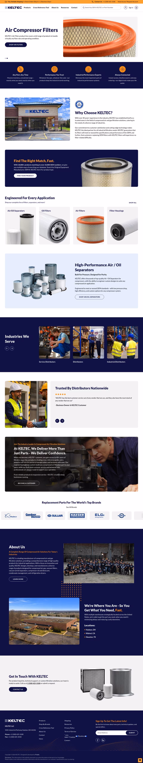 Keltec-Technolab-Us Homepage 1440px