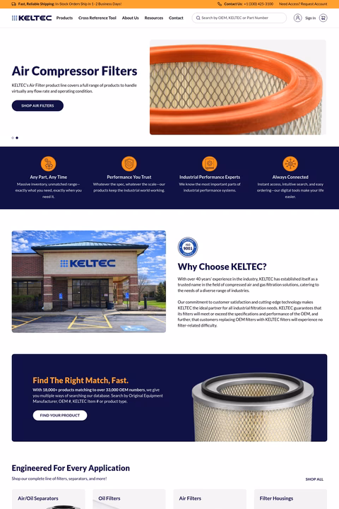 Keltec-Technolab-Us Homepage 1440px