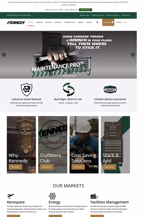 Kennedy-Manufacturing Homepage 1440px