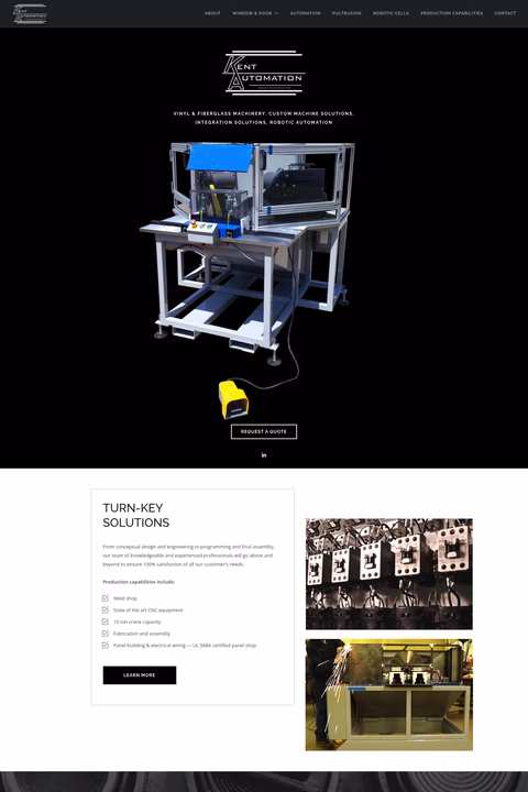 Kent-Automation Homepage 1440px