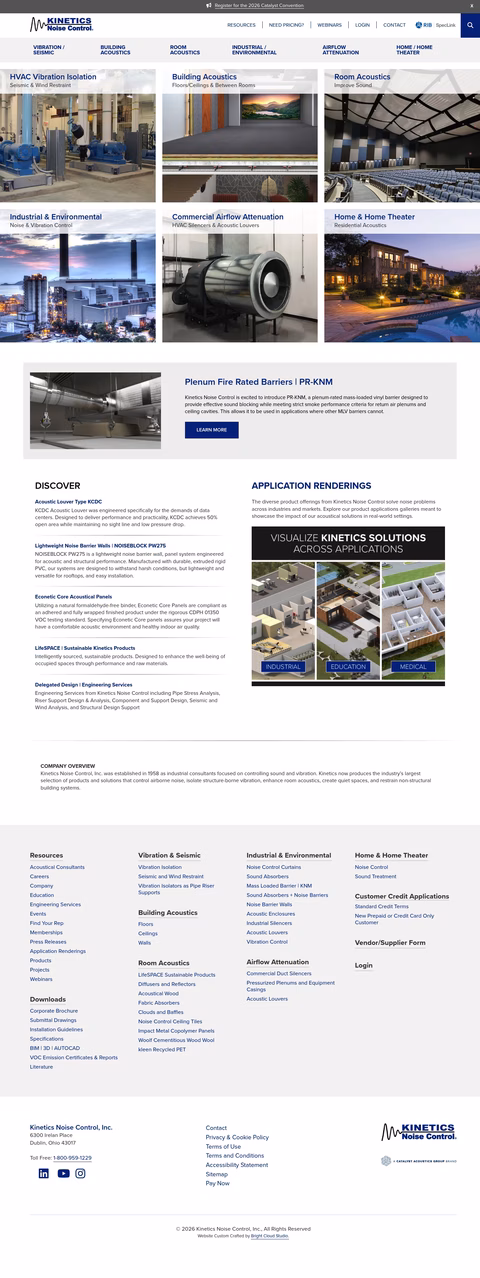 Kinetics-Noise-Control Homepage 1440px