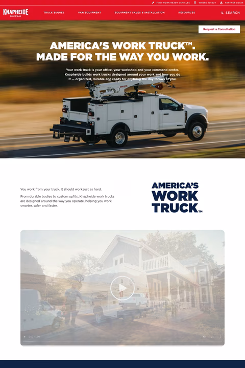 Knapheide Homepage 1440px