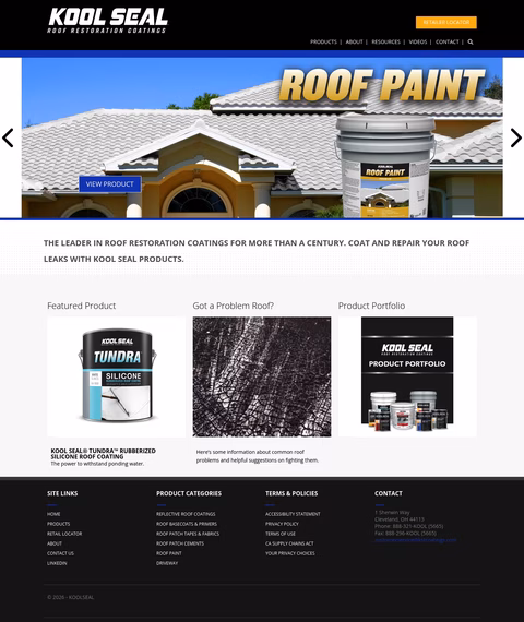 Kool-Seal-Roof-Coatings Homepage 1440px
