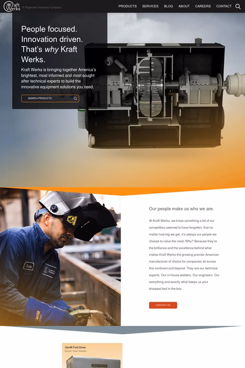 Kraft-Werks Homepage 1440px