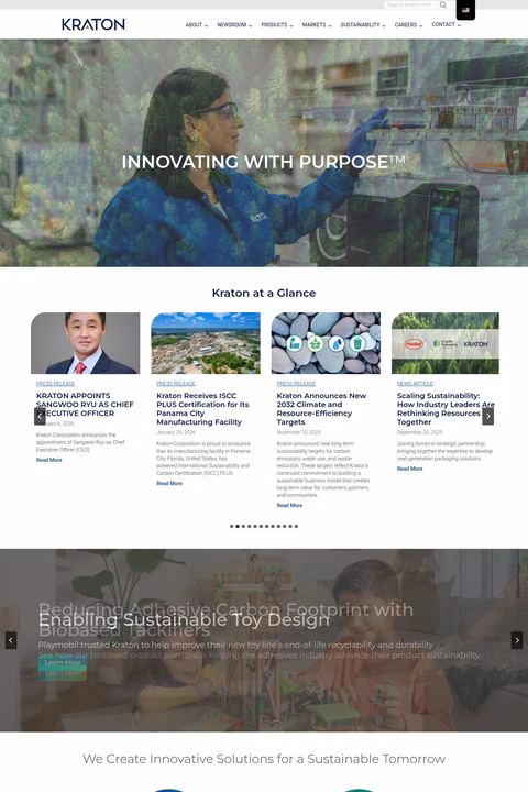 Kraton-Corporation Homepage 1440px