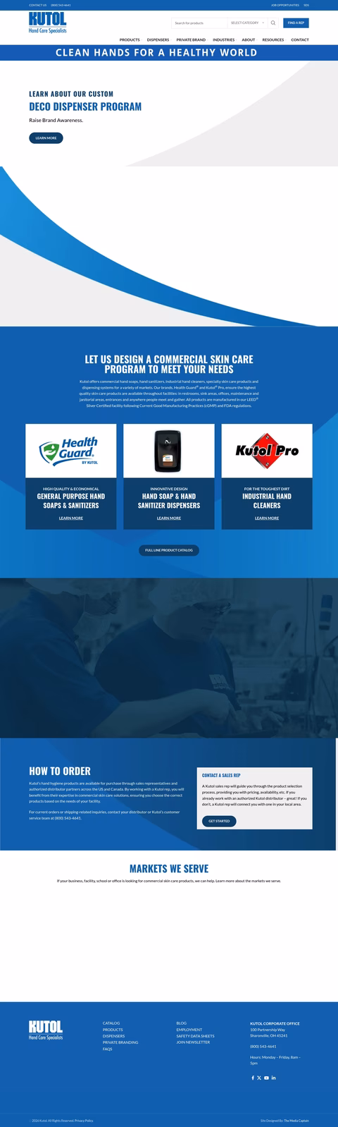 Kutol-Skin-Care-Products Homepage 1440px