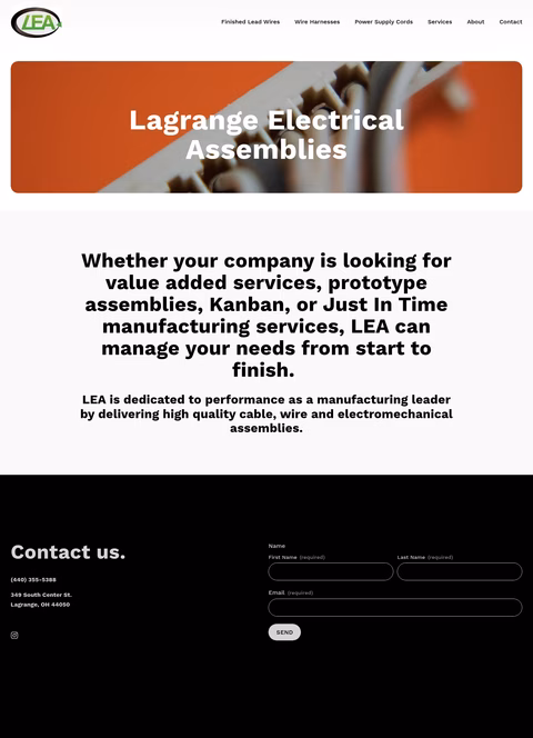 Lagrange-Electrical-Assemblies Homepage 1440px