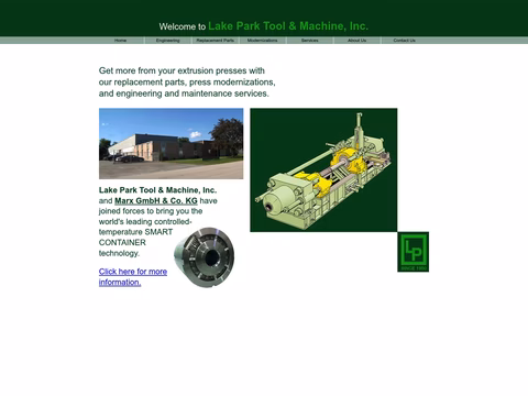 Lake-Park-Tool-Machine Homepage 1440px