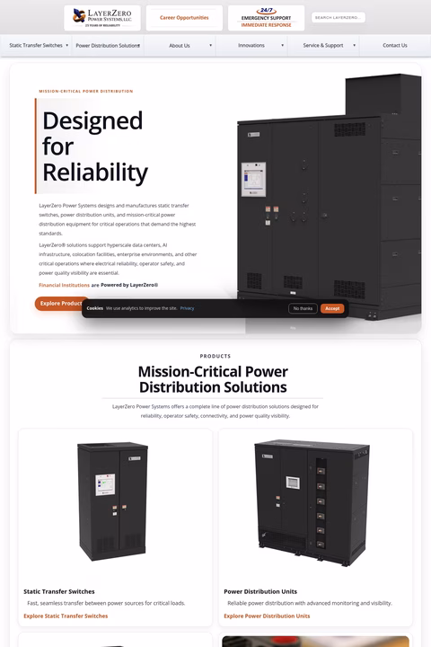 Layerzero-Power-Systems Homepage 1440px