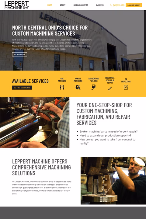 Leppert-Machine-Company Homepage 1440px