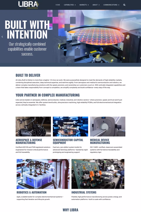 Libra-Industries Homepage 1440px