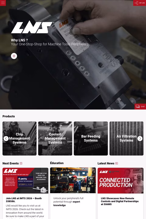 Lns-Group Homepage 1440px