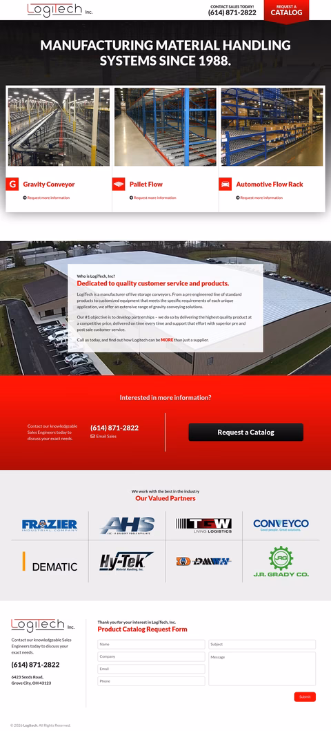Logitech Homepage 1440px