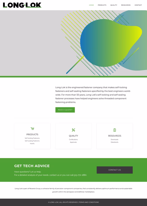 Long-Lok-Fasteners Homepage 1440px