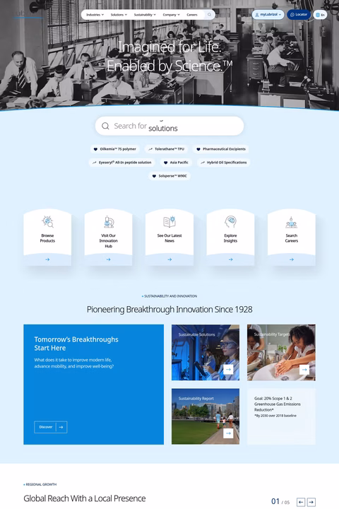 Lubrizol Homepage 1440px