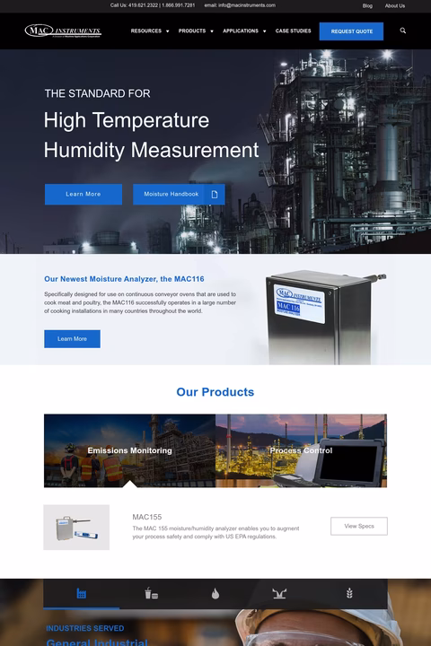 Mac-Instruments Homepage 1440px