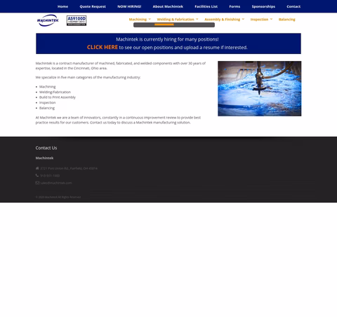Machintek Homepage 1440px