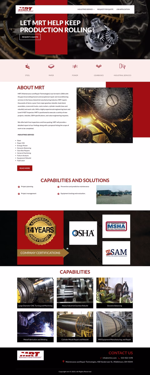 Maintenance-Repair-Technologies Homepage 1440px