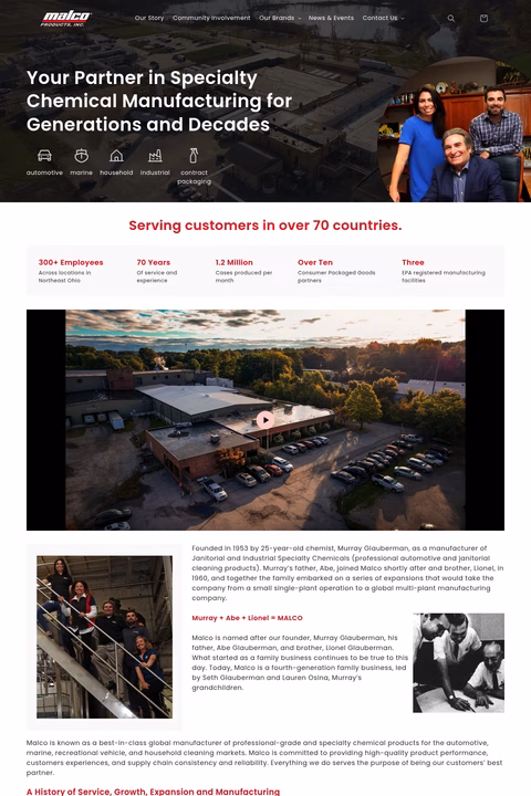 Malco-Products Homepage 1440px