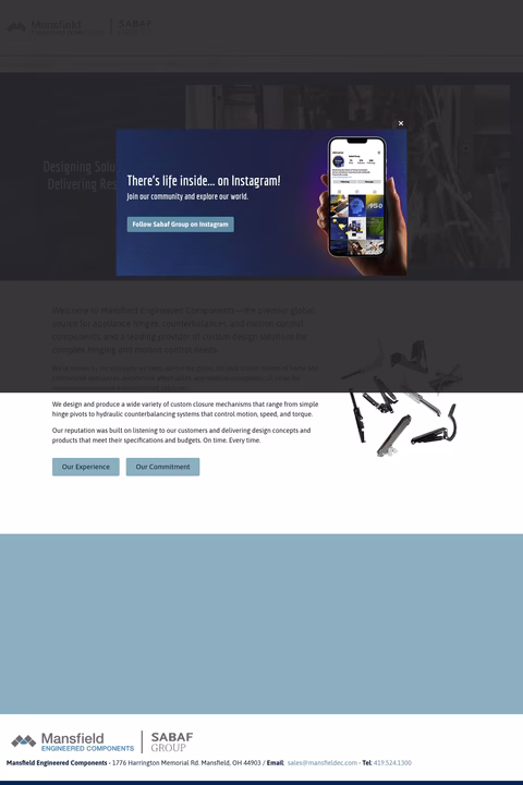 Mansfield-Engineered-Components Homepage 1440px