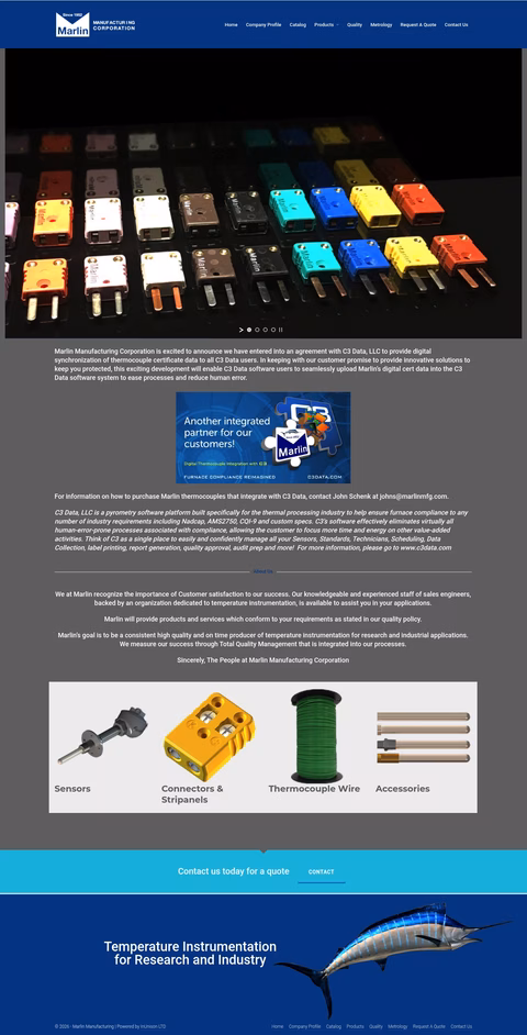Marlin-Manufacturing Homepage 1440px