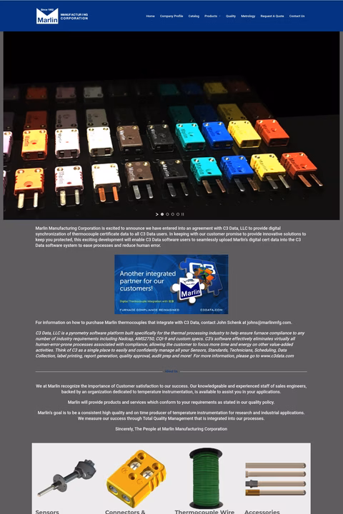 Marlin-Manufacturing Homepage 1440px
