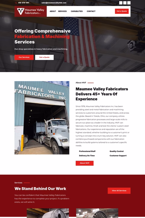 Maumee-Valley-Fabricators Homepage 1440px