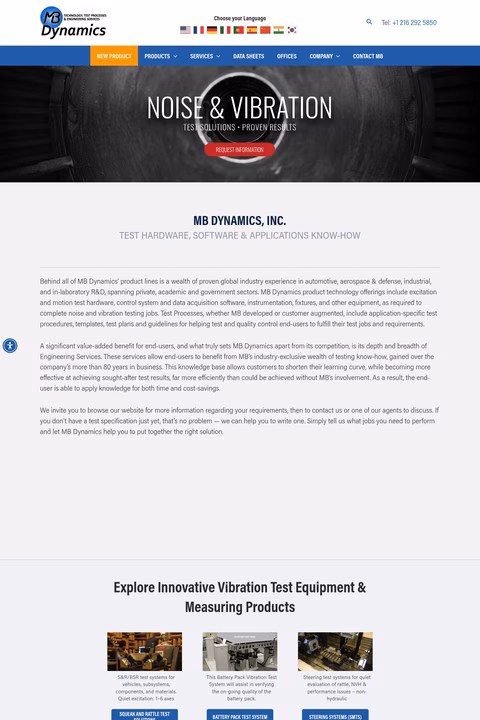 Mb-Dynamics Homepage 1440px