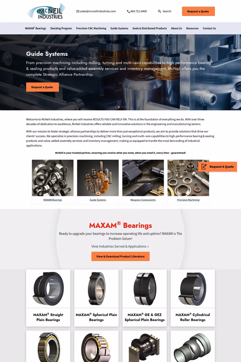 Mcneil-Industries Homepage 1440px