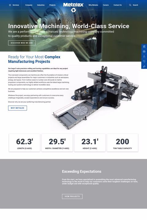 Metalex-Manufacturing Homepage 1440px